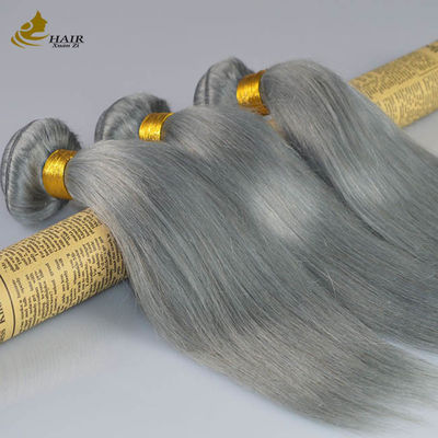100% Virgin Ombre Human Hair Extensions Invisi Tape gray