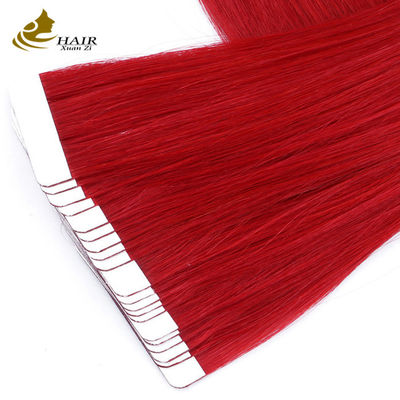 Double Drawn Tape In Hair Extensions 16 Inch Adhesive