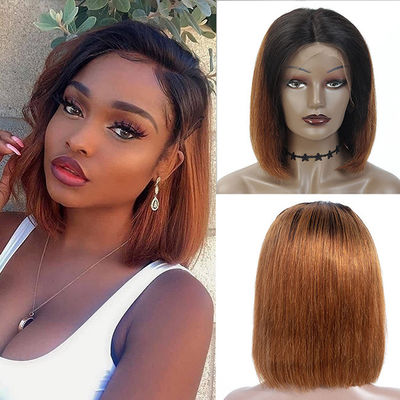 Short Full Frontal Lace Wig 10 Inches Bob Wig 1b Brown Color