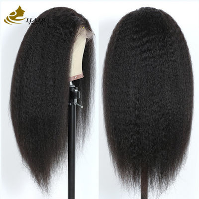 Handcraft Customized Human Hair Wigs Straight Realistic Hairline