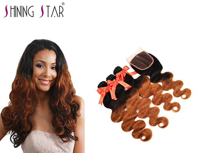 Three Bundles Blonde Body Wave Hair Extensions True To Length 1b