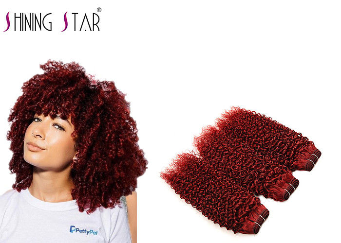 Afro Kinky Curly Human Hair Bundles 3 Weaves Extensions For Black