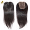 Straight Hair Swiss Lace Frontal Closure 4x4 Natural Color Middle Part