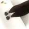 0.5g Pre Bonded Keratin Hair Extensions Natural Black Silky Straight