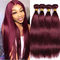 8Inch-30Inch 99j Burgundy Wig Body Wave Human Hair Extensions