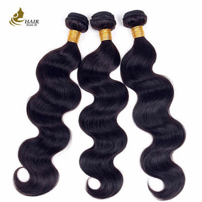 Double Weft 100% Brazilian Human Hair Wavy Bundles Brown