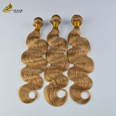 Body Wave Ombre Curly Extensions Brown Colored Weaving Hair