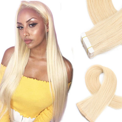 Blonde Mini Tape In Hair Extensions For Raw Indian Hair Odm