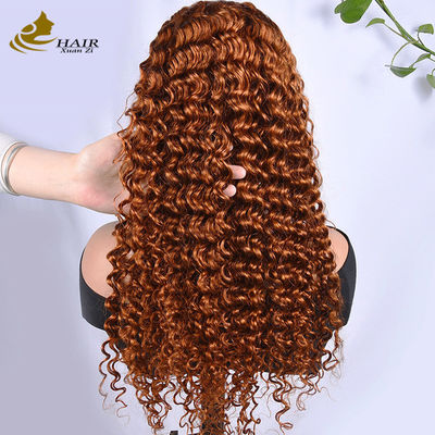 Burgundy Customized Human Hair Wigs Afro Kinky Curly Style