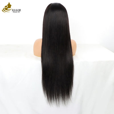 Vendors Wholesale 6*6 Frontal Lace Virgin Human Hair Natural Black Straight Wigs With Anti-Slip Strips