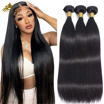 No Shedding Virgin Human Hair Straight Hair Weft Machine Double Weft