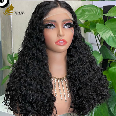 Glueless 5*5 Transparent Lace Front Natural Human Hair Glueless Silk Top Full Lace Wig