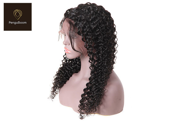 Fluffy 20inch 100 Real Human Hair Wigs Deep Wave 4x4 Closure Wig