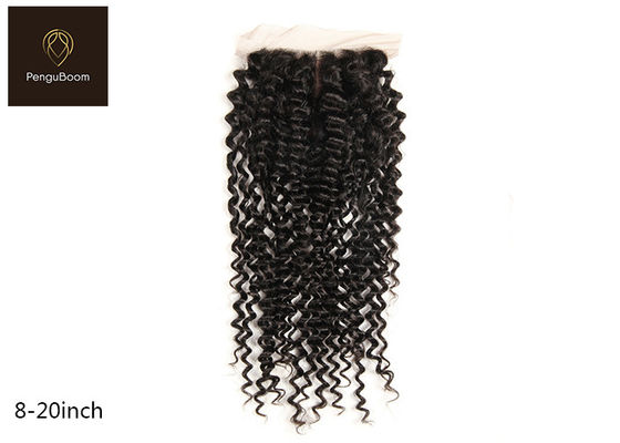 Grade 8A Curly Reinforced Remy Human Hair Closure 130% Density