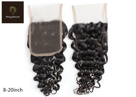 Deep Wave 12 Inch 100g Remy Human Hair Closure 10A No Smelling