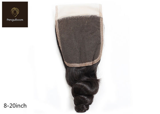 20.32cm 8 inch Loose Wave Remy Human Hair Closure Environmental Friendly