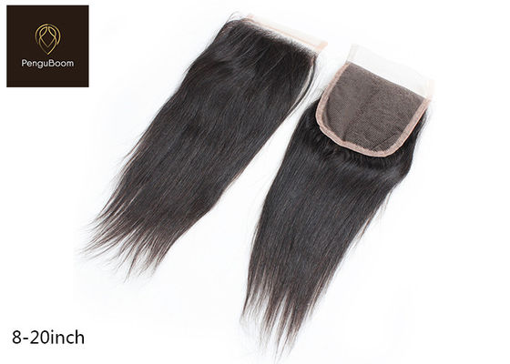 8-20 inches 4 by 4 Remy Human Hair Closure Tight And Neat