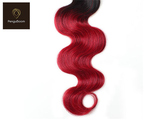 100g 1b Bug Body Red Ombre Hair Bundles Unprocessed Virgin Hair Bundles