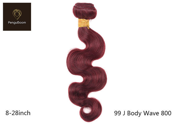 14inch 99j Body 800 Reinforced Vibrant Colored Human Hair Bundles Body Wave