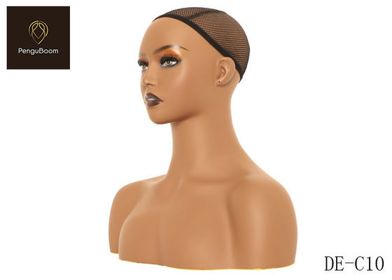 Hair Salon Mannequin Head With Shoulders Full Bust Pierceable
