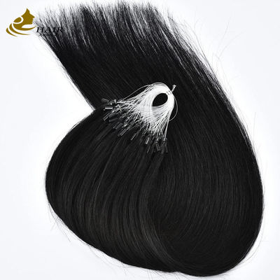 quality  Straight Pre Bonded Nano Human Hair Extensions Microrings Extensions OEM factory