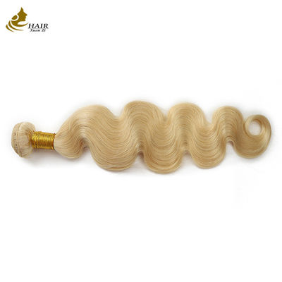 quality  100% Virgin Brazilian Raw Hair Ombre Human Hair Extensions 613 Blonde Hair Bundles Weft factory