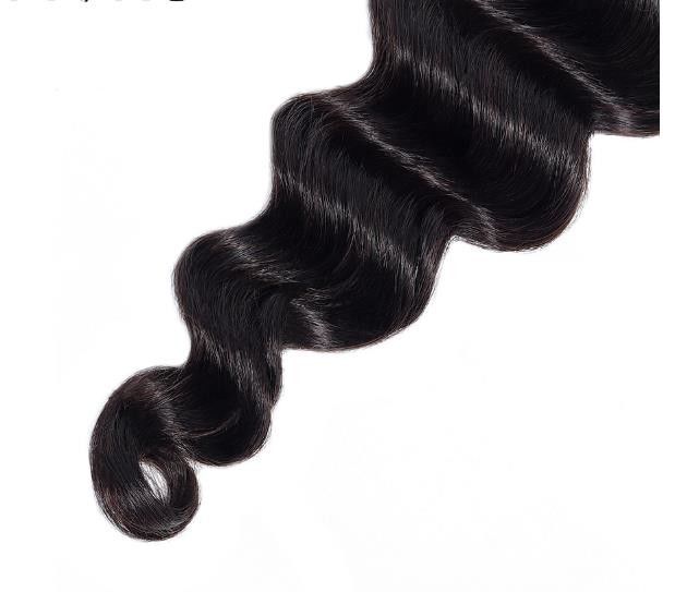 Black 8inch 10a Loose Deep Wave Lace Closures 4x4 Frontal Lace Closure