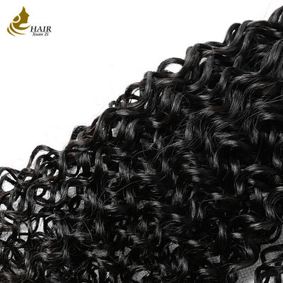 18inch Raw Virgin Human Hair Weft Bundles Kinky 1B Natural Black