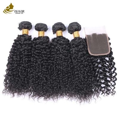 Curly Remy Brazilian Human Hair Bundle Afro Kinky Weave