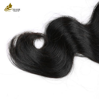 Double Weft 100% Brazilian Human Hair Wavy Bundles Brown