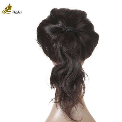 Customized Human Hair Front Lace Wig Natural Black Straight Human Hair Wig