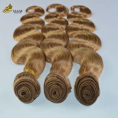 Body Wave Ombre Curly Extensions Brown Colored Weaving Hair