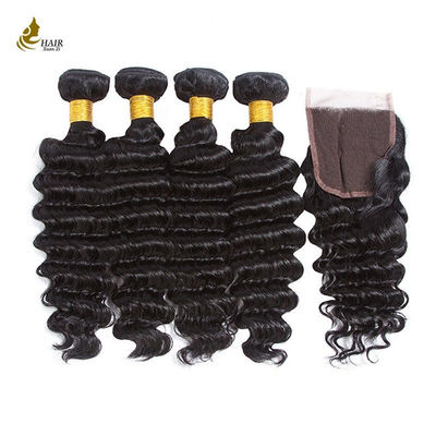 Unprocessed Peruvian Loose Wave Bundles Human Hair 30 Inch