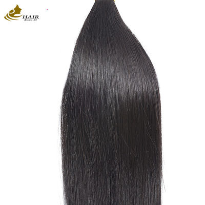 Unprocessed Straight Raw Human Hair Bundles Weft Peruvian