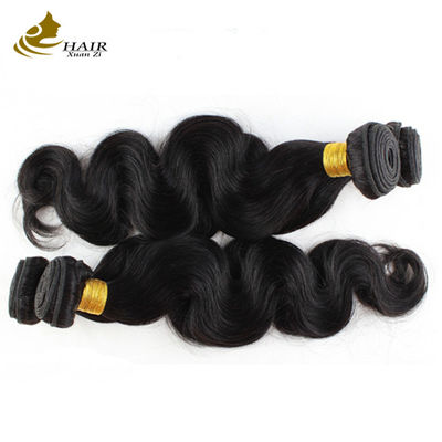 Bleached 12A Virgin Human Hair Bundles 14 Inch Peruvian Weave