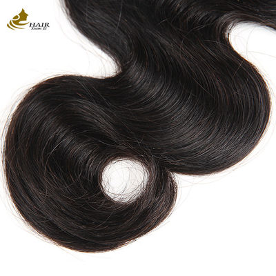 130 Density Human Hair Lace Closure Natural Black Body Wave 4x4