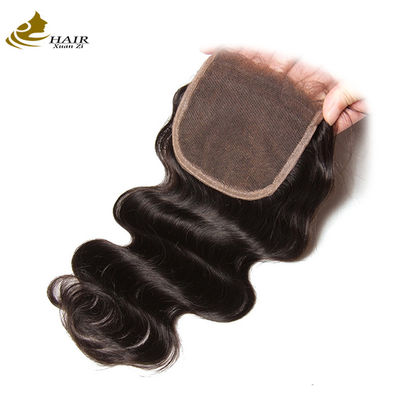 Body Wave Remy Human Hair Lace Closure 10A 4x4 Silk Base