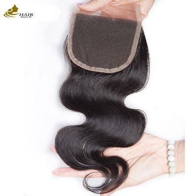 Body Wave Remy Human Hair Lace Closure 10A 4x4 Silk Base