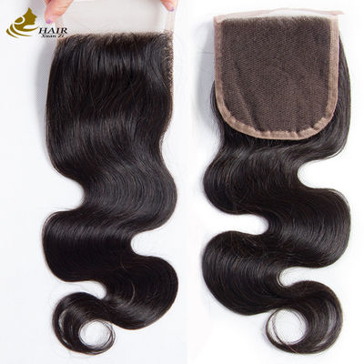 Unprocessed Brazilian Remy Human Hair Extensions Straight Bundles With Closure