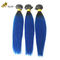Girl Raw Brazilian Ombre Human Hair Extensions Bundles Blue 1B