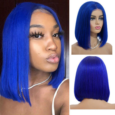 Short Full Frontal Lace Wig 10 Inches Bob Wig 1b Brown Color