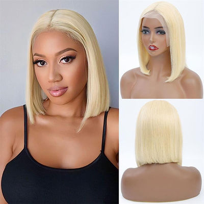 Short Full Frontal Lace Wig 10 Inches Bob Wig 1b Brown Color