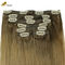 Customized Human Ponytail Hair Extensions Straight 120 Grams