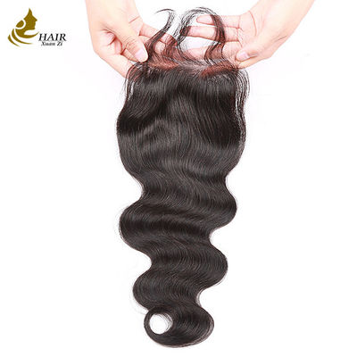 9A Indian Virgin Human Hair Weft Bundles With Closure OEM