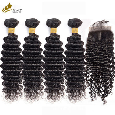 Black Kinky Virgin Human Hair Bundles Beauty Supply Hair Weave