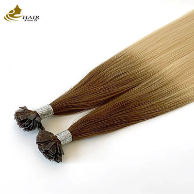 Flat Keratin T U Tip Remy Hair Extensions Blonde Customized