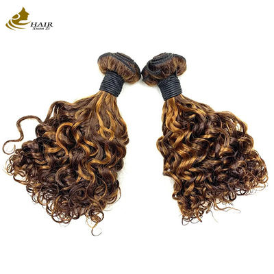 P1B 27 Double Drawn Hair Bundles Curly 20 Inch Body Wave Wig