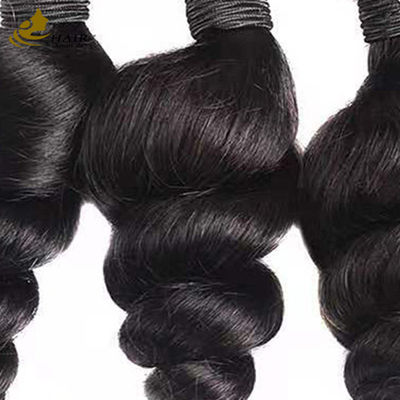 Loose Wave Brazilian Human Hair Bundle Natural Black Hair Extensions