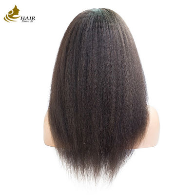 Kinky Straight Customized Human Hair Wigs 13*4 Front Lace Human Hair Wig