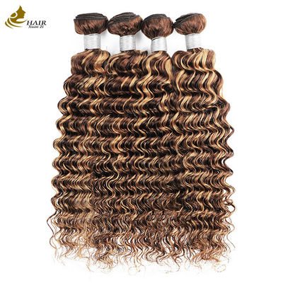 Piano 4/27 Ombre Human Hair Extensions Deep Wave Hair Bundles
